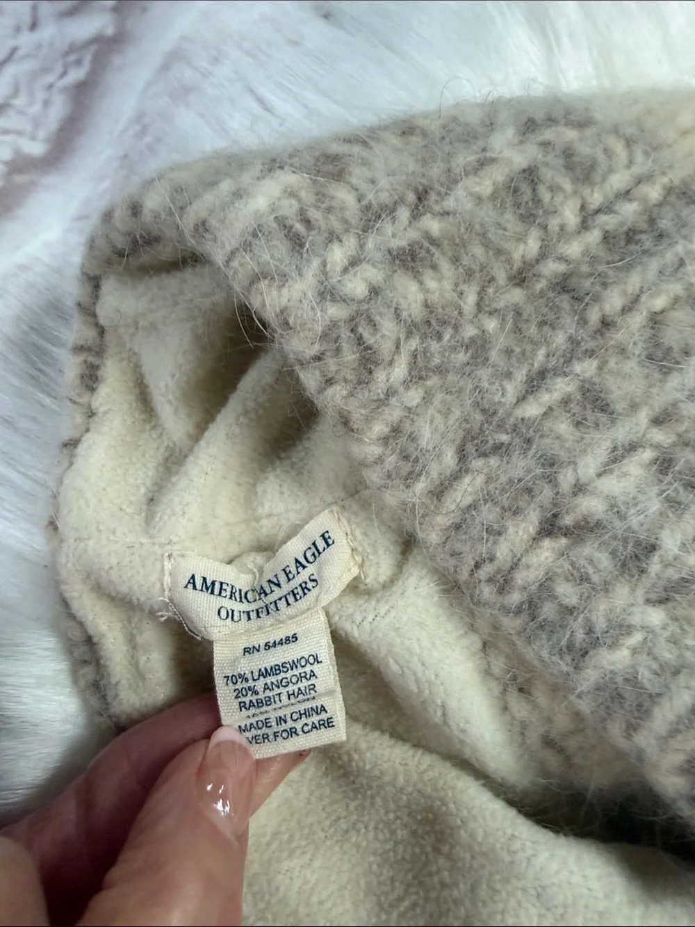 American Eagle Outfitters Knit Beanie Trio - Green, Beige & Tan
